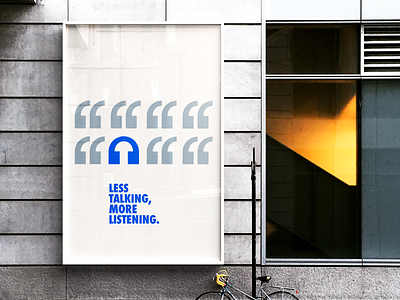 Less Talking, More Listening - Poster Design