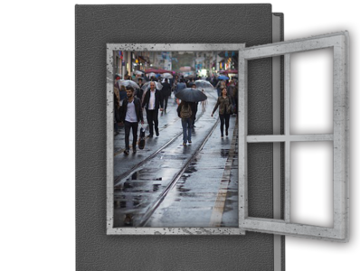 Book of window for rainy day art book cover dark art design graphic design rain