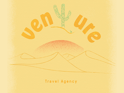 venture travel agency branding branding design illustration posters