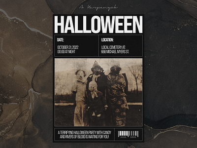 Halloween poster design follow follow4follow graphic graphic design like likes poster ui ux uxui web webdesign