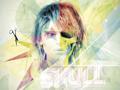 Skull color dead girl skull sébastien vandenwouwer typography vs creations