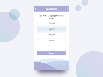 Language Settings bubble daily ui gradient language purple settings