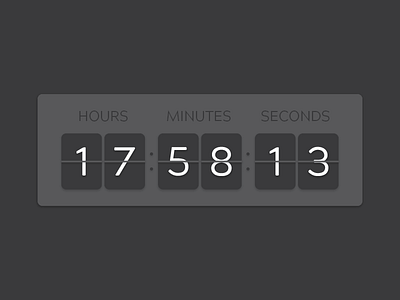 Countdown board countdown timer