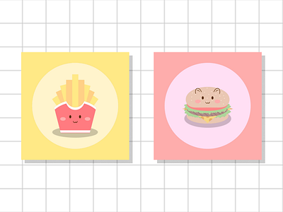 Fries and Burger Icon