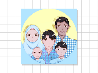 My Family design graphic design illustration vector