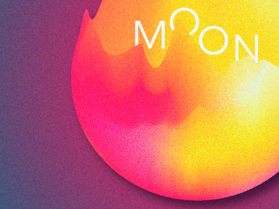 Moon abstract daily design illustration