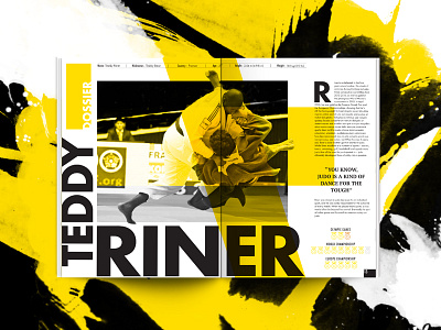 Ippon article branding identity judo learn magazine yellow