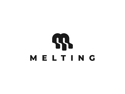 melting logo design bestlogo branding design graphic design illustration logo logodesigners monogram vector wordmark