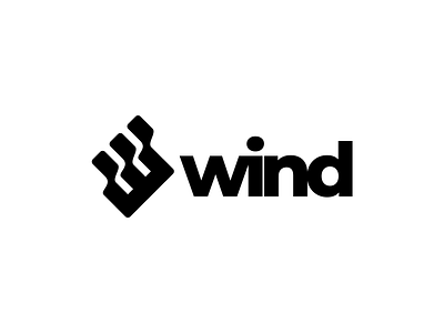 wind logo design bestlogo branding design graphic design illustration logo logodesigners monogram ui vector wordmark