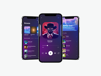 Music Player App Design adobexd app design figma mobileapp ui ux web webapp