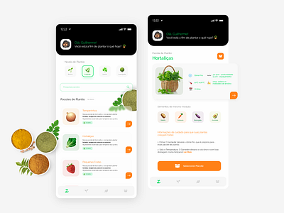 Gardener, Estufa Modular - Mobile App Design branding grocery grocery app interface design mobile mobile app mobile app design mobile interface mobile ui ui user experience ux