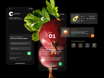 Gardener, Estufa Modular - Mobile App Design