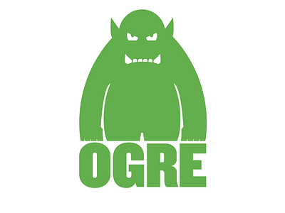 Ogre Logo beast green knockout monster ogre