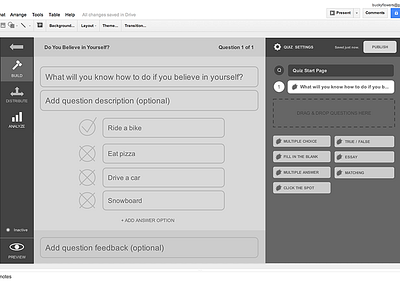 Qzzr Maker Wireframe