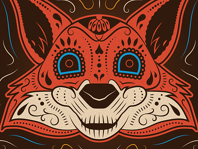 Firefox - Day of the Dead Illustration