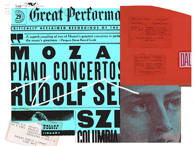 Re:Record Project 004: Mozart "19/20" - 1981 design editorial art editorial design explore illustration wip.