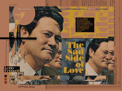 RRP 017: Lefty Frizzell "The Sad Side of Love" - 1965 branding collage design editorial art editorial design explore illustration music music art typography