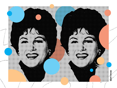 RRP 027: Patsy Cline "The Patsy Cline Story" - 1963 collage design editorial art editorial design exploration explore illustration music print typography wip.