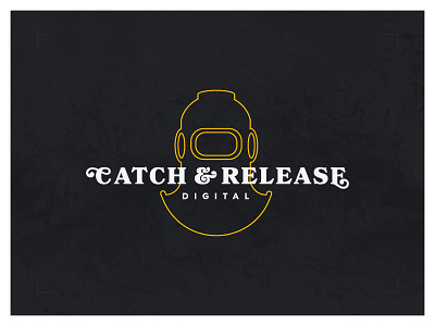 Catch & Release Digital branding diving helmet logo vr