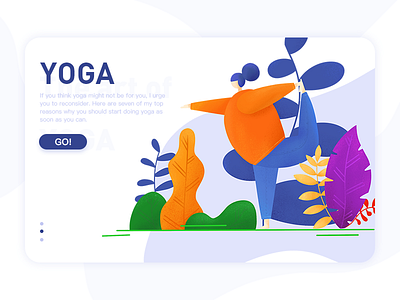 YOGA ui illustration design