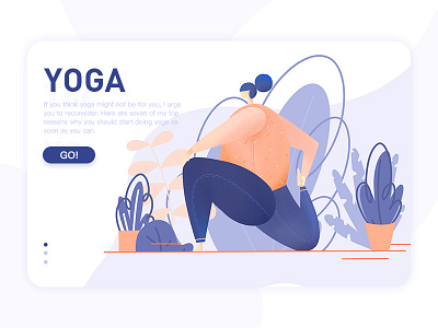 YOGA 2-3 color design illustration ui