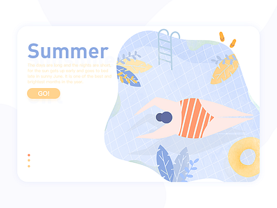 Summer color design illustration summer