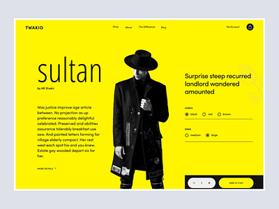 Sultan | Custome Wordpress/shopify Design