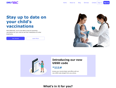 EARLY VAC - VACCINE TRACKER design health healthcare ui webapp