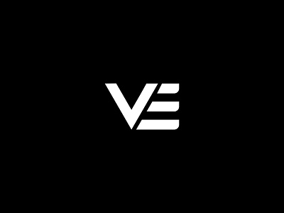 logo design combination of letters v and e