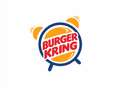 Burger Kring Logo For SALE $ 3d animation app branding design graphic design illustration logo motion graphics packaging typography ui ux vector