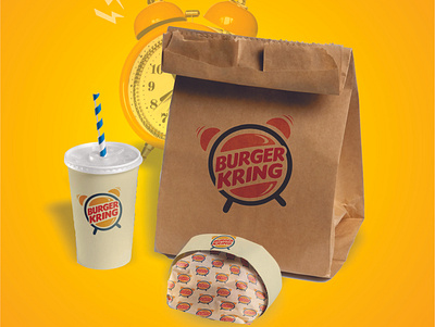 Burger Kring Packaging for SALE $ 3d animation app branding design graphic design illustration logo motion graphics packaging ui vector