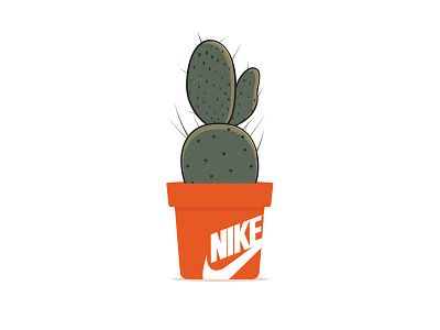 Nike - succulent flower pot adobe graphic illustrator nike photoshop vector vector art