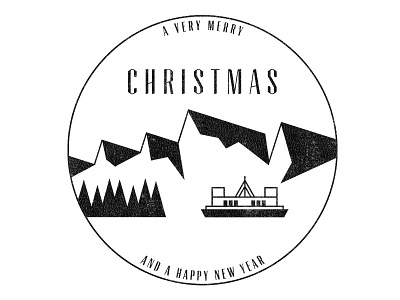 A Very Merry Christmas christmas holiday icon stamp typography