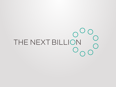 The Next Billion billion identity logo logotype sans serif typography uppercase