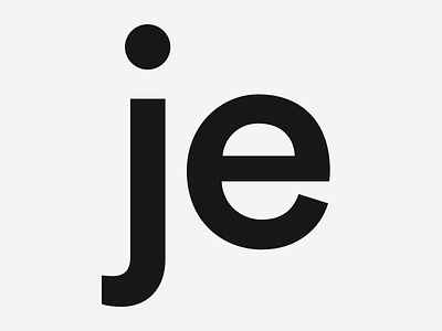 Je Logo initials logo personal