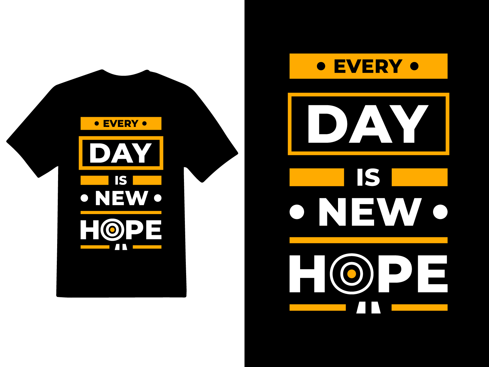 Every day is new Hope modern t-shirt design by MST ASMA AKTER on Dribbble