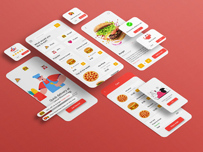 Food Delivery App appdesign food app mockup ui uiux