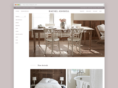 Rachel Ashwell design ecommerce flat design interior lifestyle shop shopify ui ui design ux web