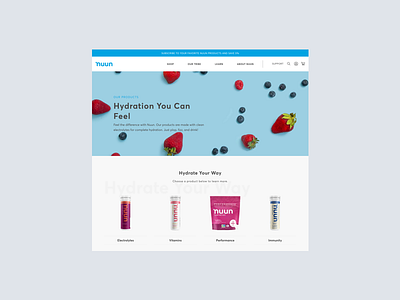 Nuun | eCommerce Experience cpg design ecommerce lifestyle ux