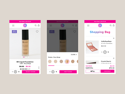 BH Cosmetics | eCommerce Experience cosmetics design ecommerce shopify ux