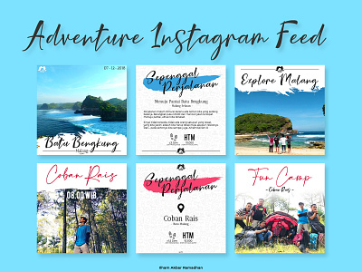 Adventure Instagram Feed Design design graphic design illustration vector