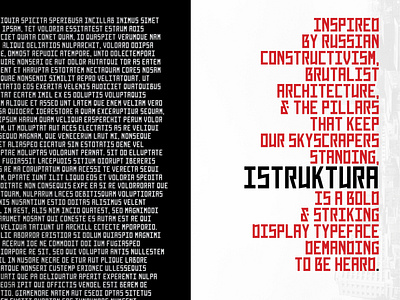 Istruktura Type Specimen Booklet