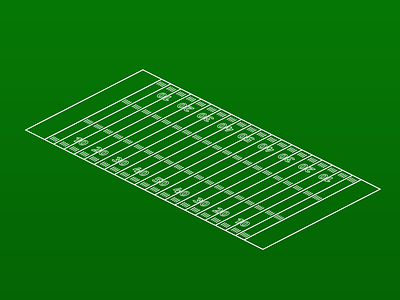 Isometric Football field football illustration isometric vector