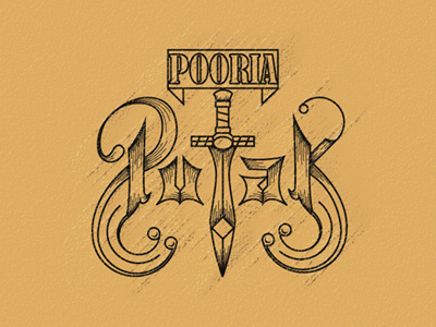 Pooria Putak 1ta brand hosseinyektapour logo mark pooria putak retro