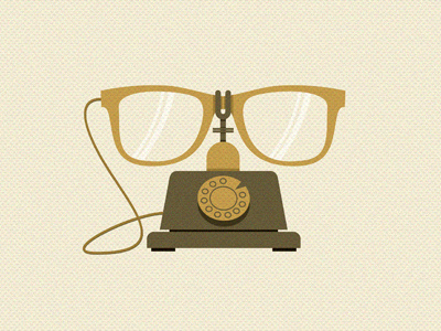 Telecommunication 1ta glasses hossein yektapour illustration poster telecommunication typography