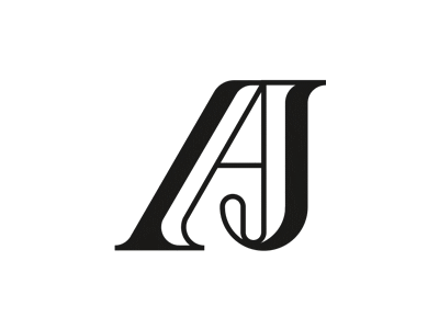 AJ 1ta aj brand hossein yektapour line logo mark monogram