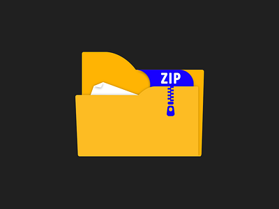 Zip icon branding graphic design logo