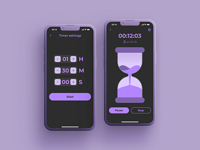 DailyUI Challenge 014 > Countdown Timer 014 app branding challenge color dailyui dailyui014 design gradient illustration screen timer ui vector