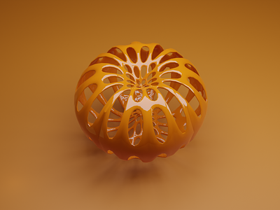 Abstract pumpkin 3D