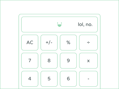 Daily UI - 004 - Calculator calculator daily ui sassy calculator